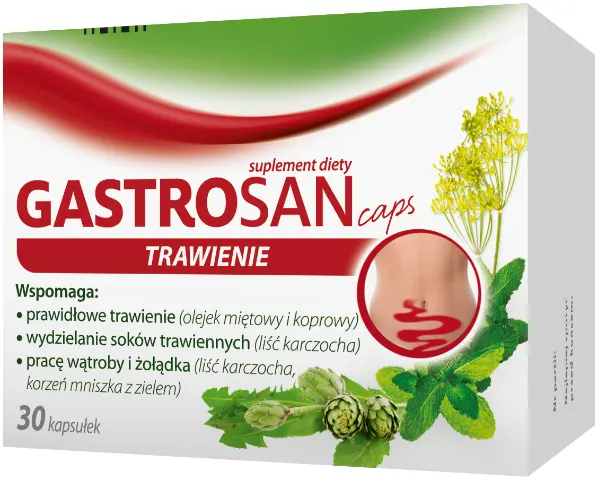 

Gastrosan Kapsułki пищеварительная помощь, 30 шт.