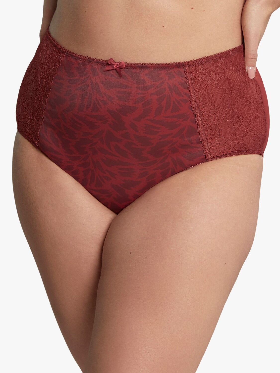 

Трусики с высокой талией Panache Sculptresse Chi Chi Animal, красные