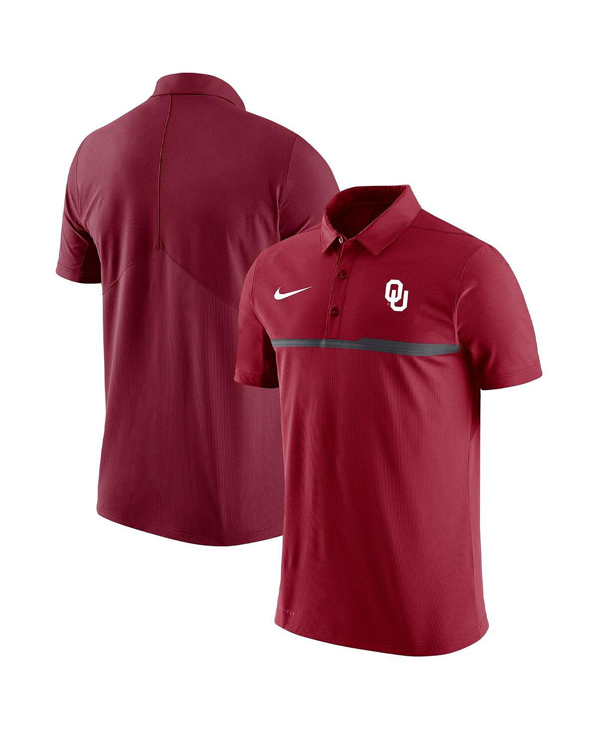 Мужская малиновая рубашка-поло Oklahoma Early 2023 Coaches Performance Nike пион биг ред бумер сунер