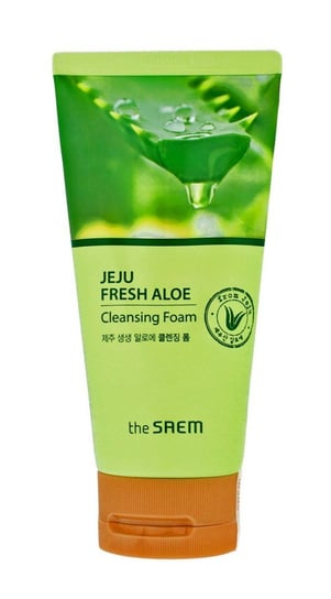 Очищающая пенка для лица с алоэ 150 г The SAEM Jeju Fresh очищающая пенка для лица jeju fresh aloe espuma limpiadora the saem 150 г