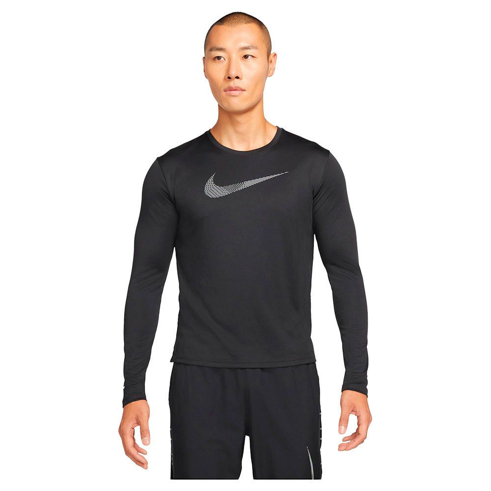 

Футболка с длинным рукавом Nike Dri Fit UV Run Division Miler, черный