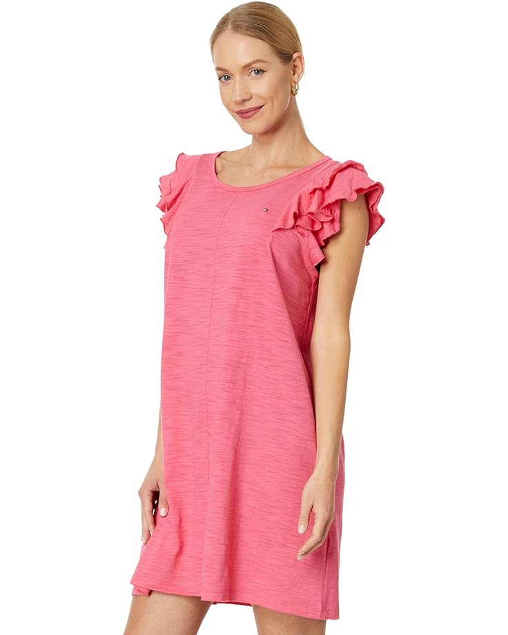Платье Tommy Hilfiger Flutter Sleeve, цвет Rosette