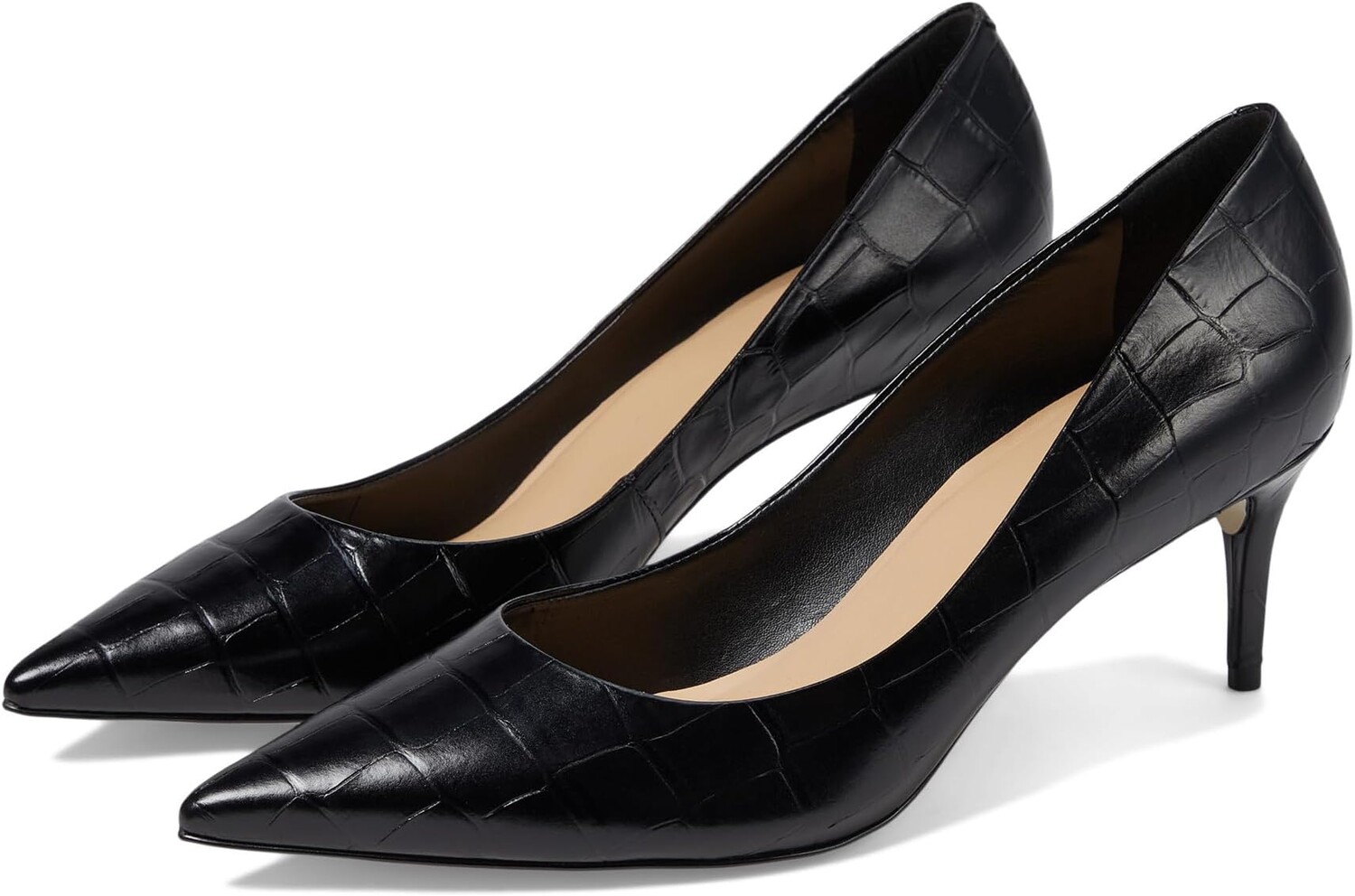 

Туфли Massimo Matteo Debbie Croco Mid Heel Pump, цвет Black Croco