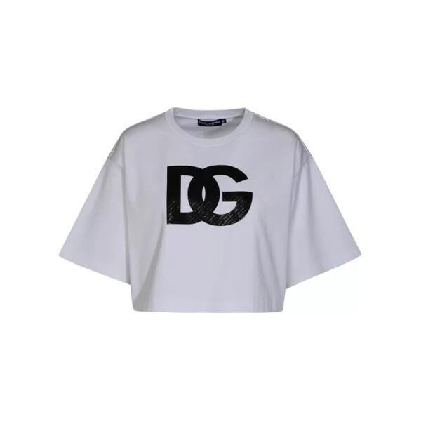 

Футболка white cotton t-shirt Dolce&Gabbana, белый