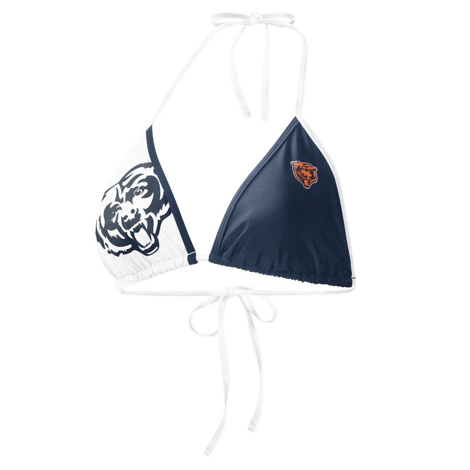 

Женский бикини-топ G-III 4Her by Carl Banks темно-синий/белый Chicago Bears Play Action G-III