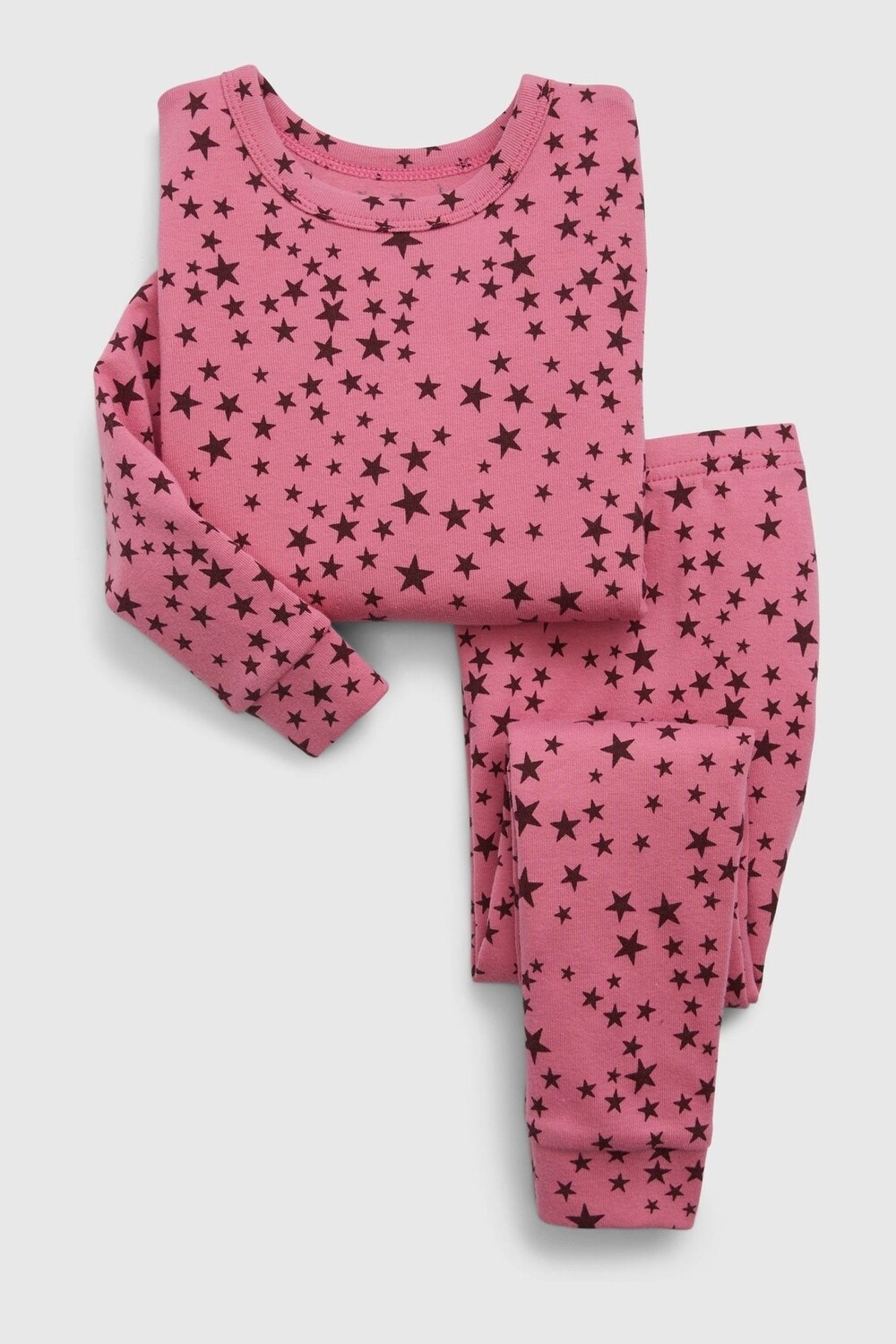 

Пижама с рисунком из натурального хлопка Gap, розовый
