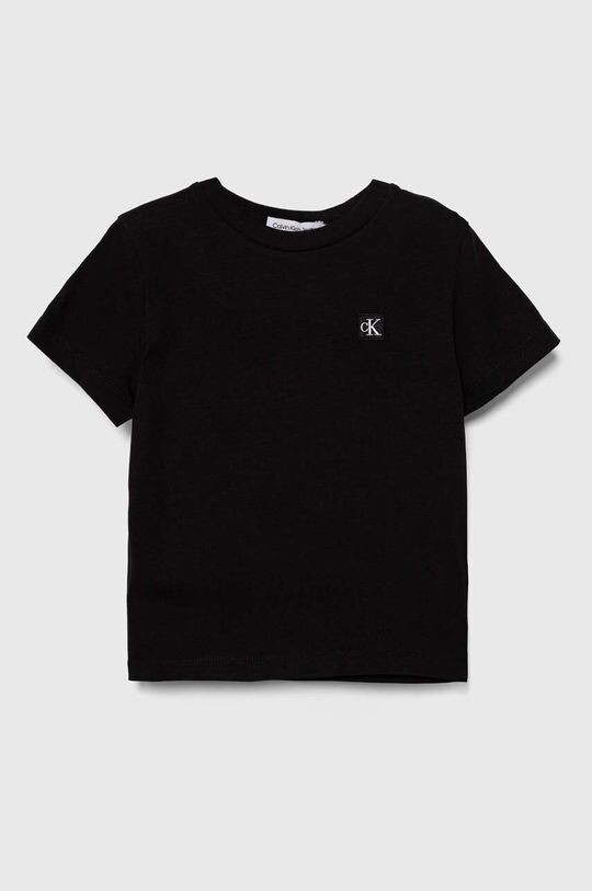 

Детская хлопковая футболка Calvin Klein Jeans, черный