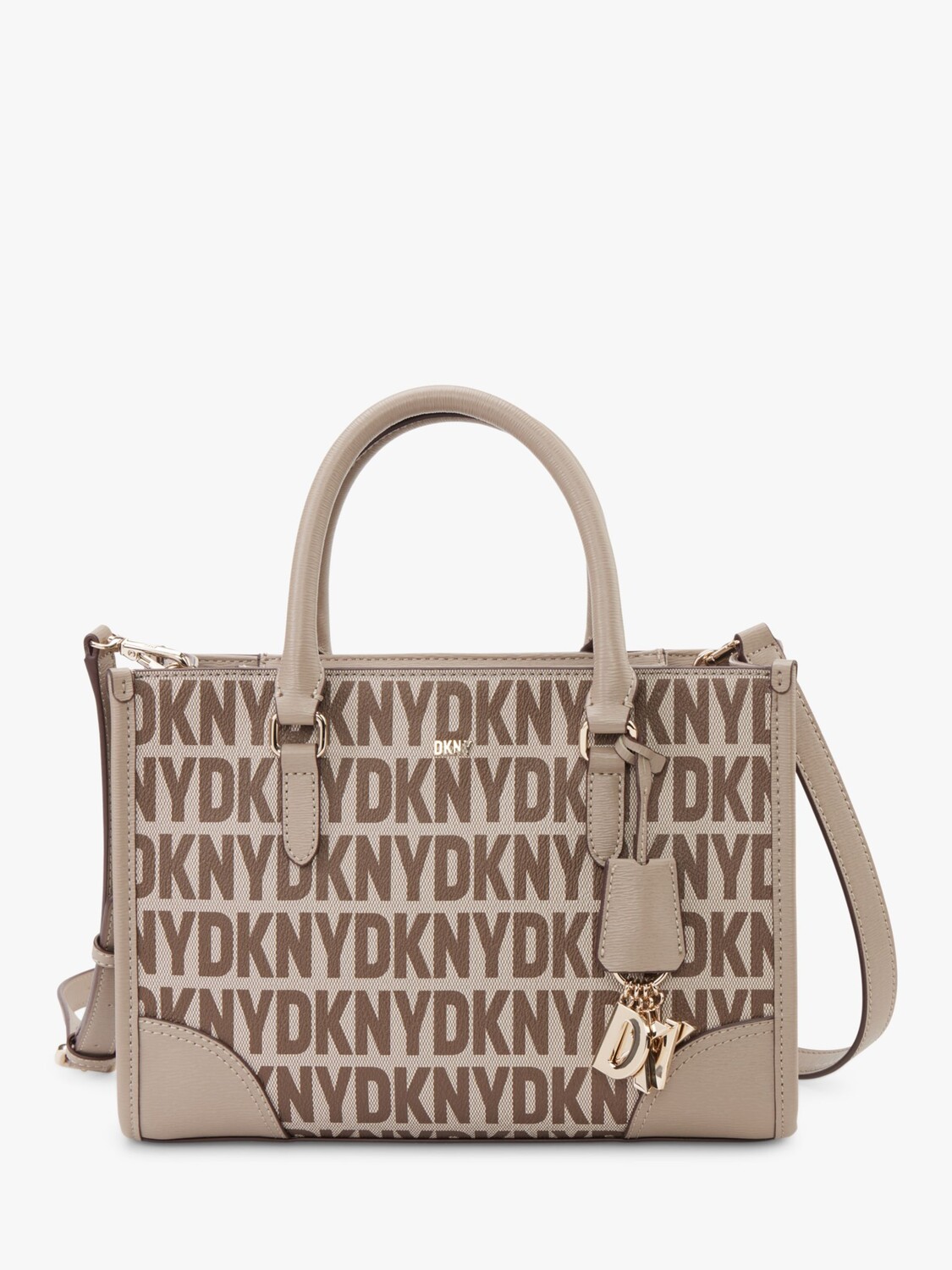 

Сумка-сэтчел DKNY Perri Box, Чино/Трюфель