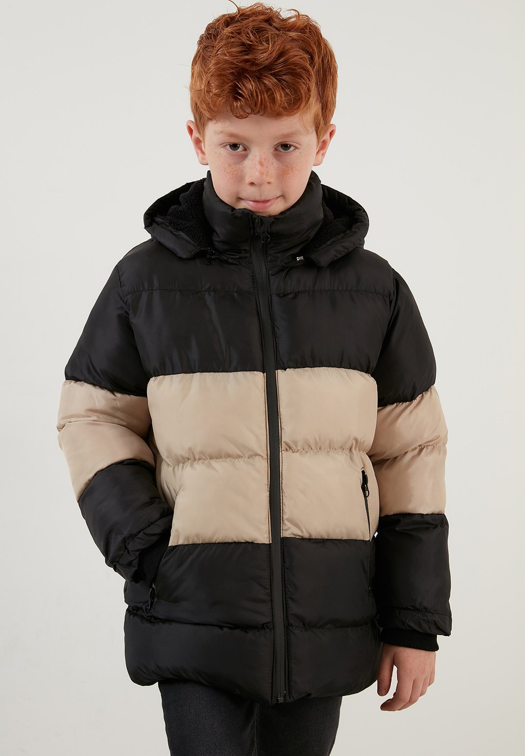 Зимнее пальто Removable Hooded Inflatable LELA, цвет black-stone color-black цена и фото