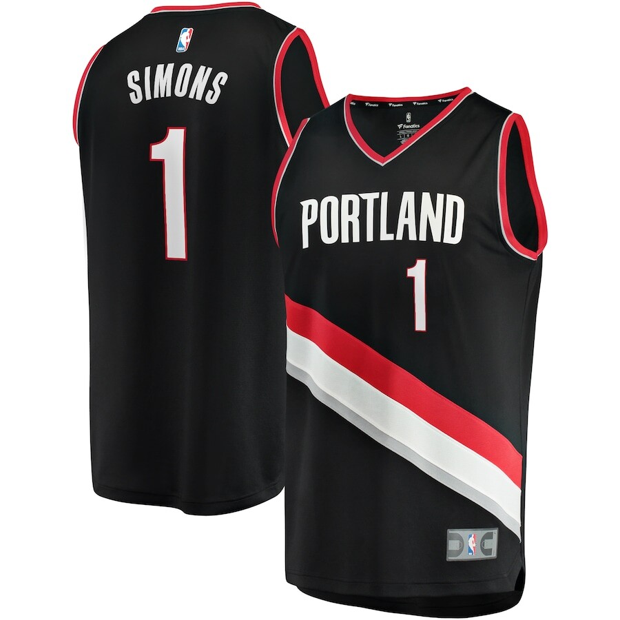 

Джерси Fanatics Branded Portland Trail Blazers, черный