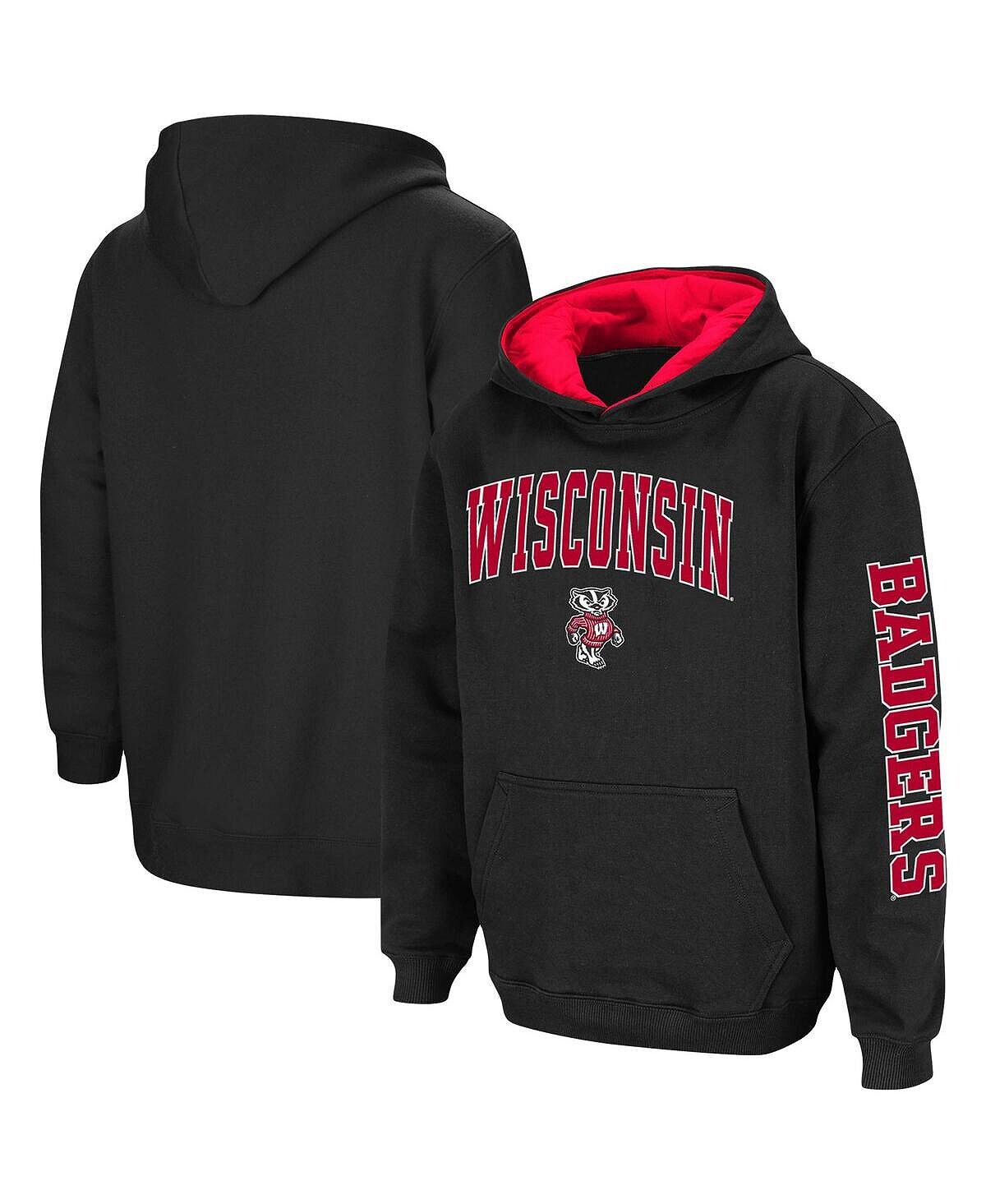 

Черный пуловер с капюшоном Big Boys Wisconsin Badgers 2-Hit Team Colosseum