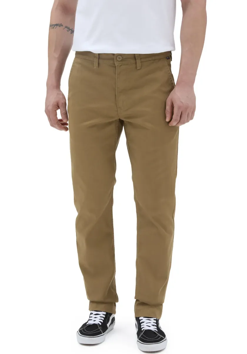 

Брюки-чиносы Vans "MN AUTHENTIC CHINO SLIM PANT", с фирменной этикеткой, цвет Dirt