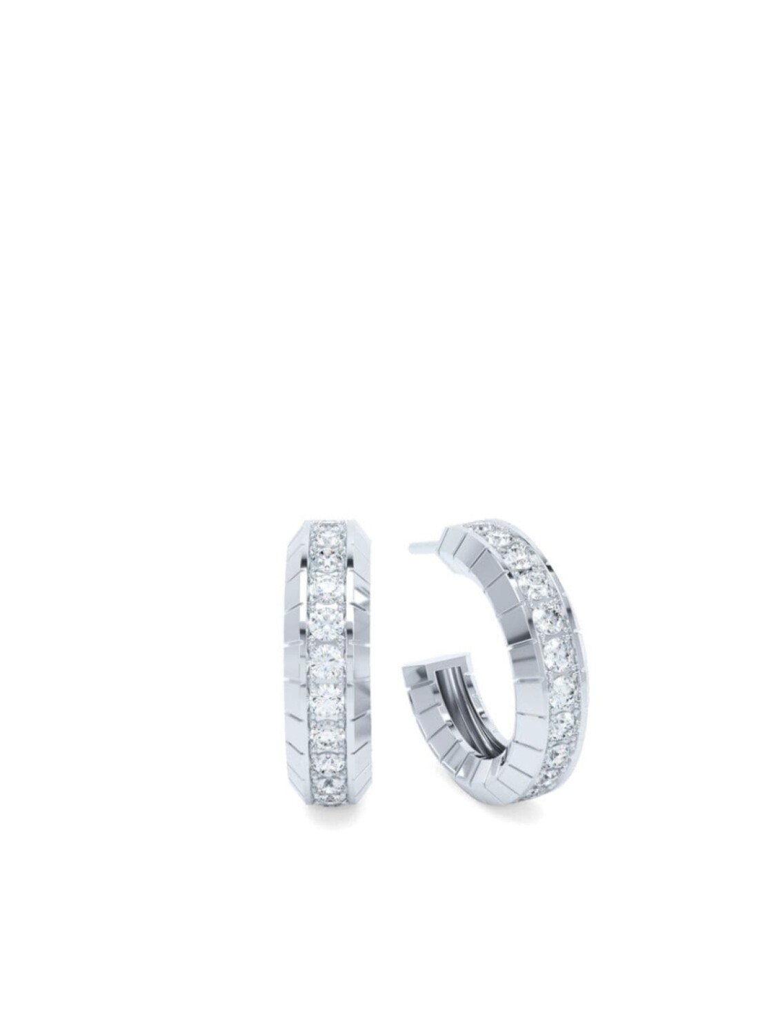 

Серьги с бриллиантами Eternity из 18-каратного белого золота LOEV, белый