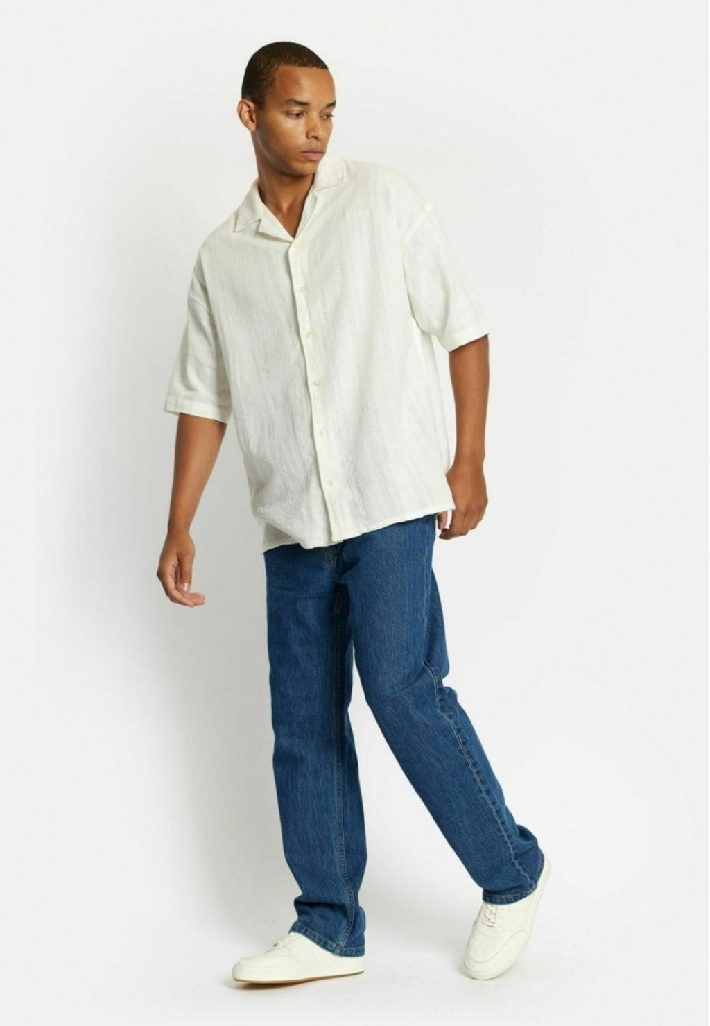 

Рубашка DPTEXTURED CUBAN Denim Project, цвет Offwhite