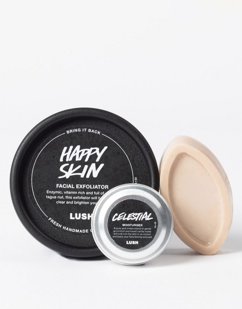 

LUSH - набор Happy Skin Discovery с отшелушивающим средством для лица, увлажняющим кремом и сывороткой, Nessun colore