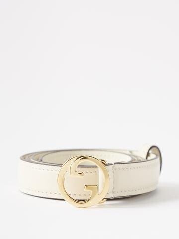 

Кожаный ремень new blondie с логотипом gg Gucci, белый