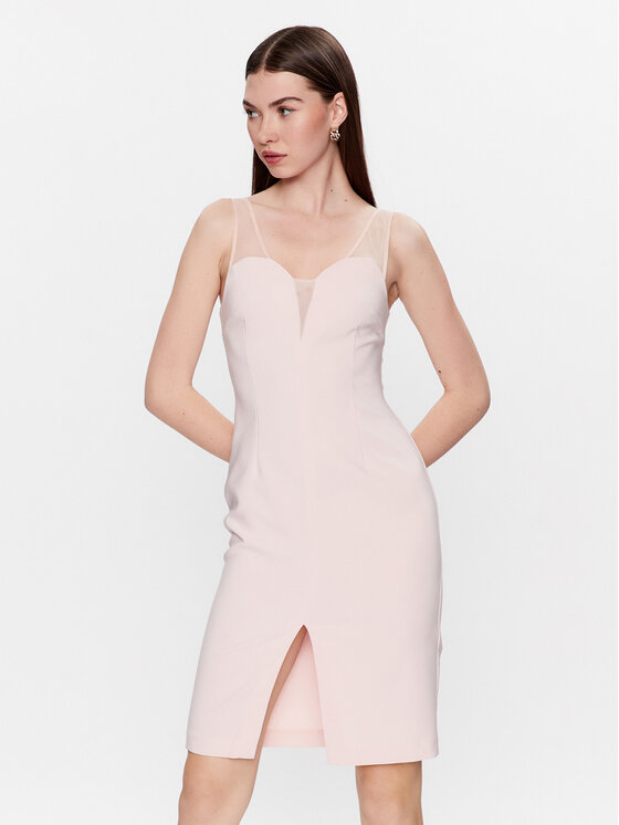 Коктейльное платье узкого кроя Kontatto, розовый модульная система шарм дизайн мини v 11 вишня академия