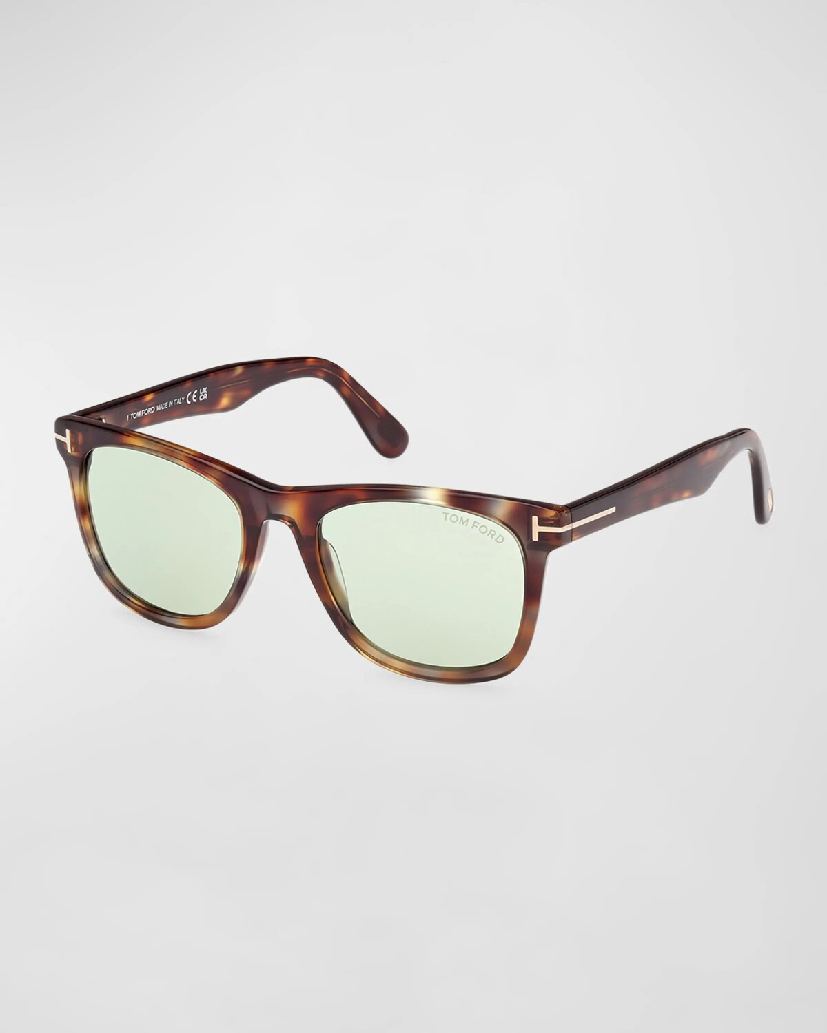 

Мужские квадратные солнцезащитные очки Kevyn из ацетата TOM FORD, цвет Shiny Vintage Light Havana Photochromic Green Lenses