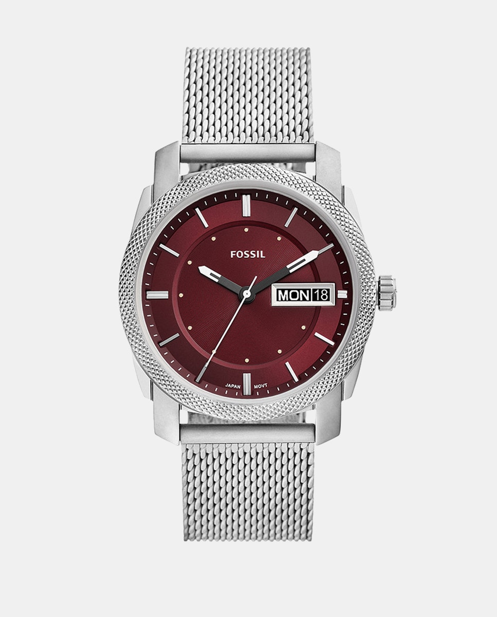 FS6014 Мужские часы со стальной сеткой Fossil, серебро