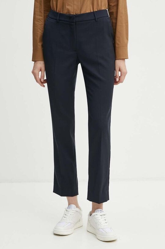 

Шерстяные брюки Weekend Max Mara, темно-синий