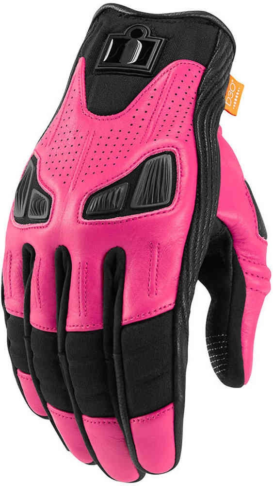Женские мотоциклетные перчатки Automag Icon, черный/розовый цена и фото