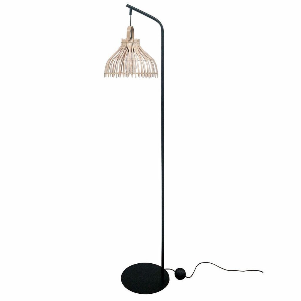 

Торшер DKD Home Decor Черный Металл Коричневый Ротанг (40 x 40 x 160 см)
