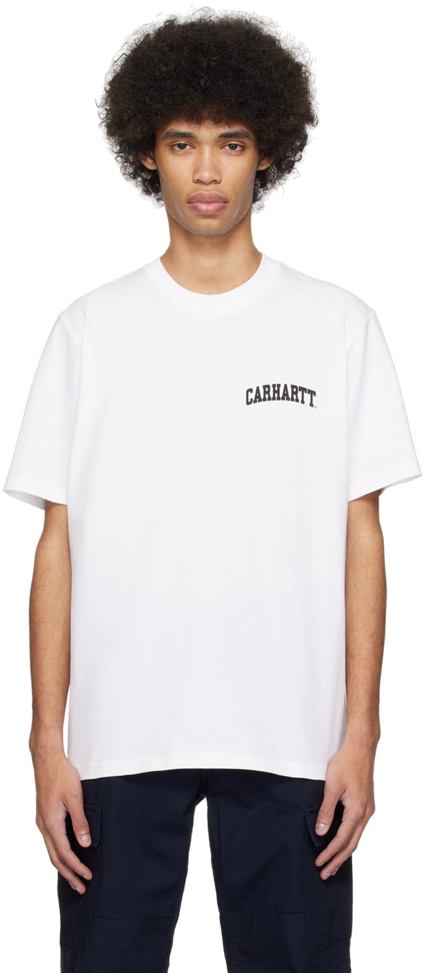 

Белая футболка с надписью University Script Carhartt Work In Progress