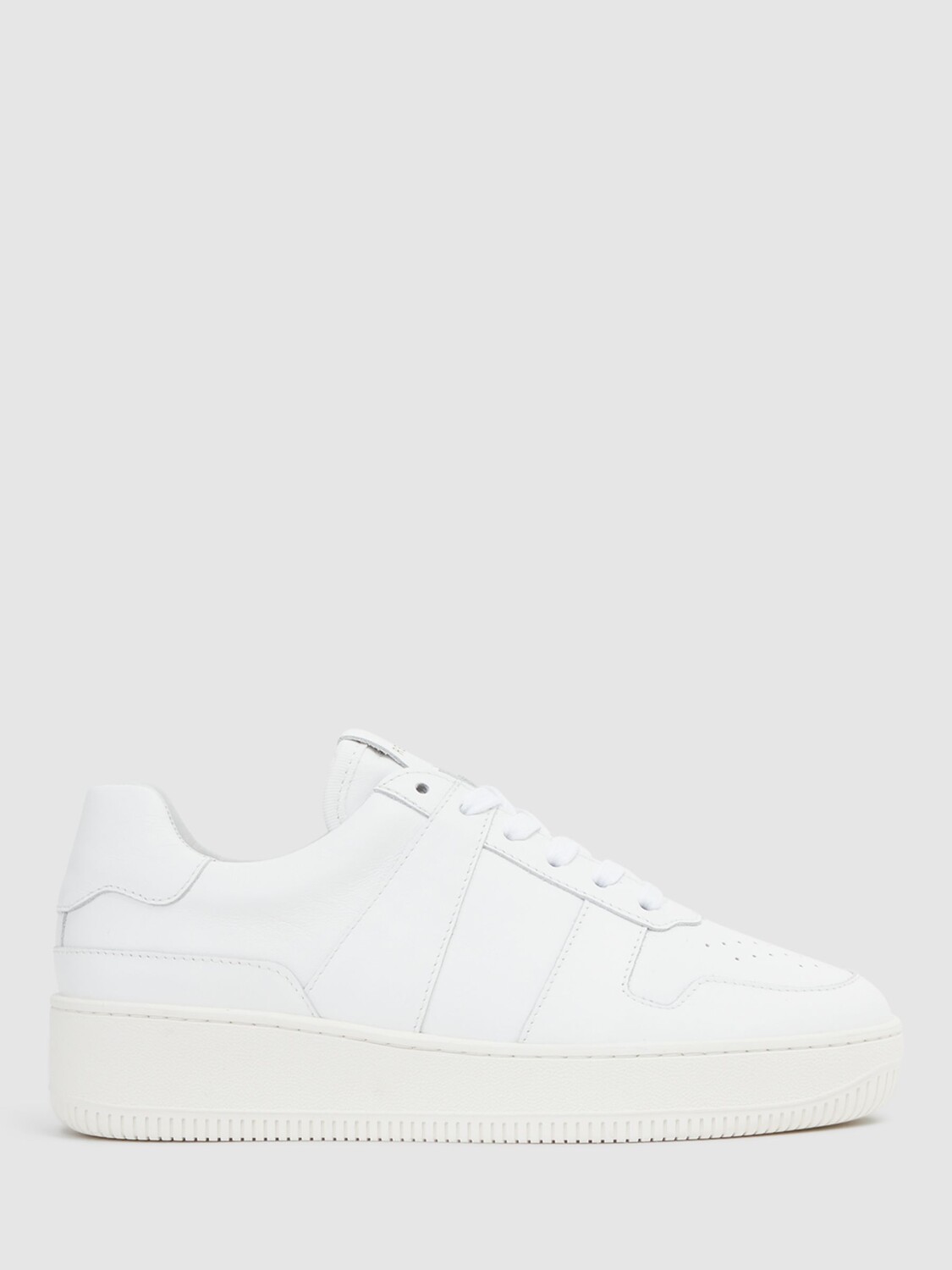 

Кожаные кроссовки Reiss Aira Mid Top, белые