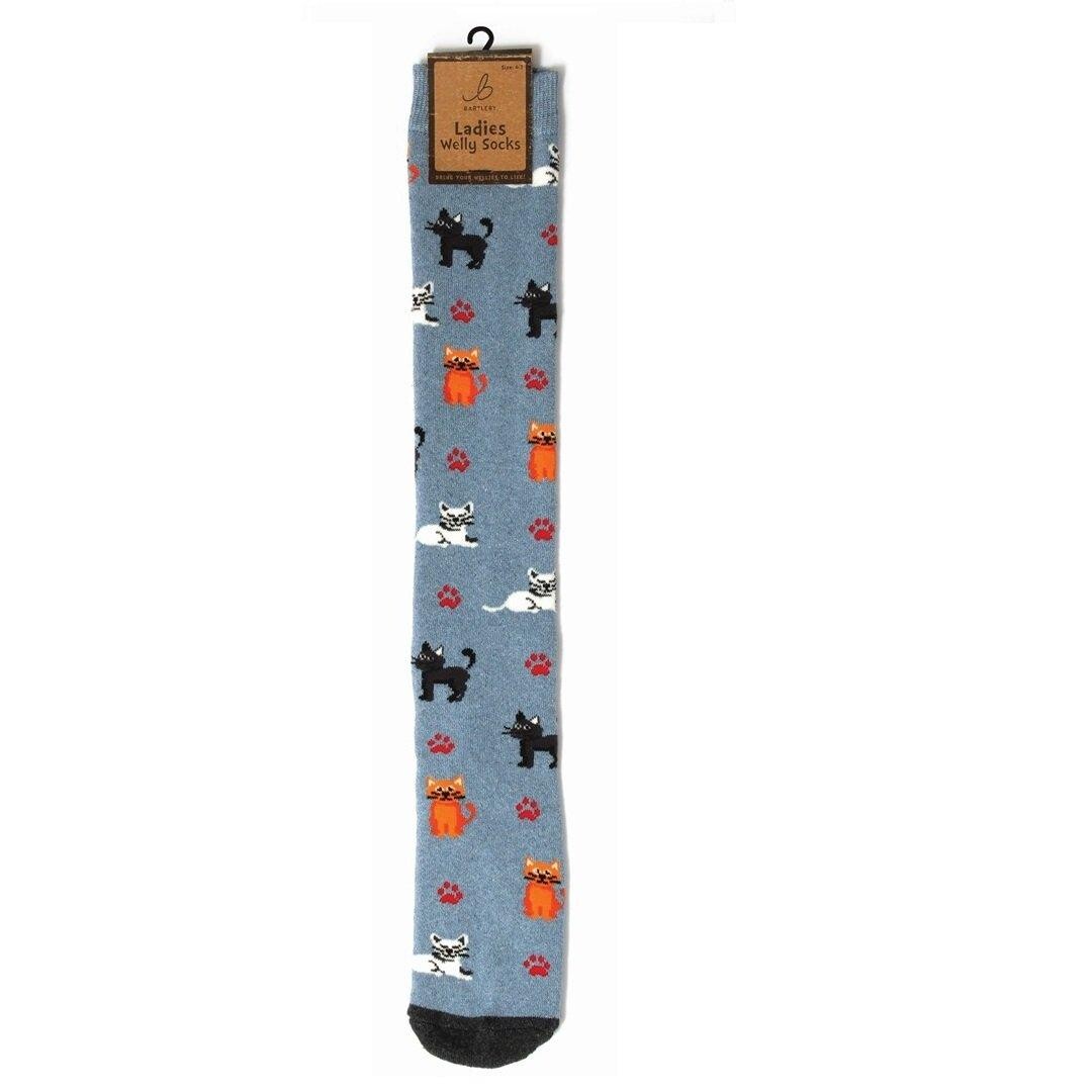 

Носки Welly - Кошачий принт Bartleby, мультиколор