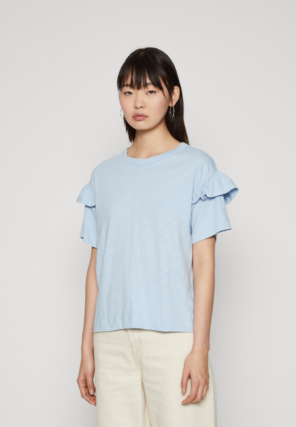 

Футболка с принтом SLFRYLIE FLORENCE TEE Selected Femme, цвет blue