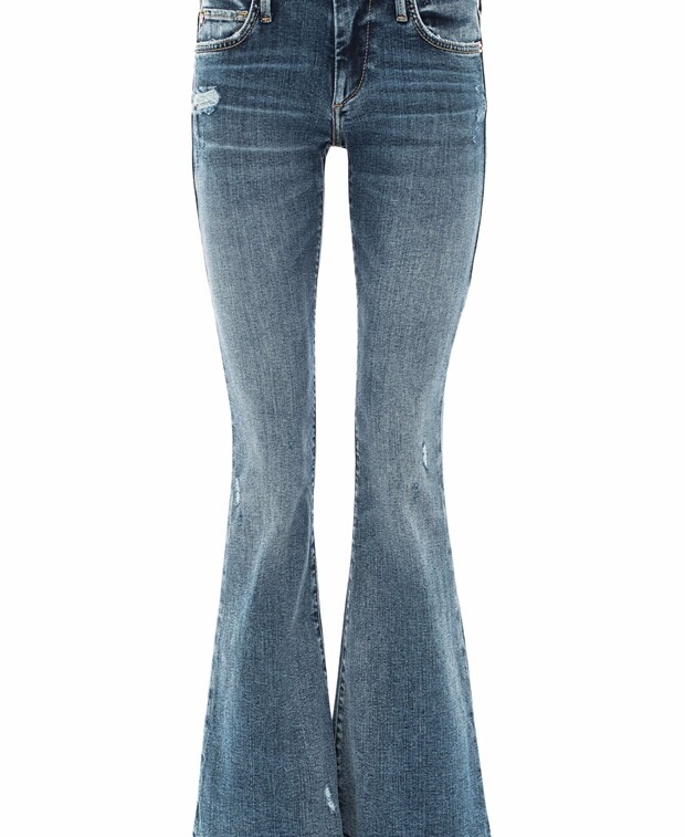 

Джинсы с вырезом True Religion, синий