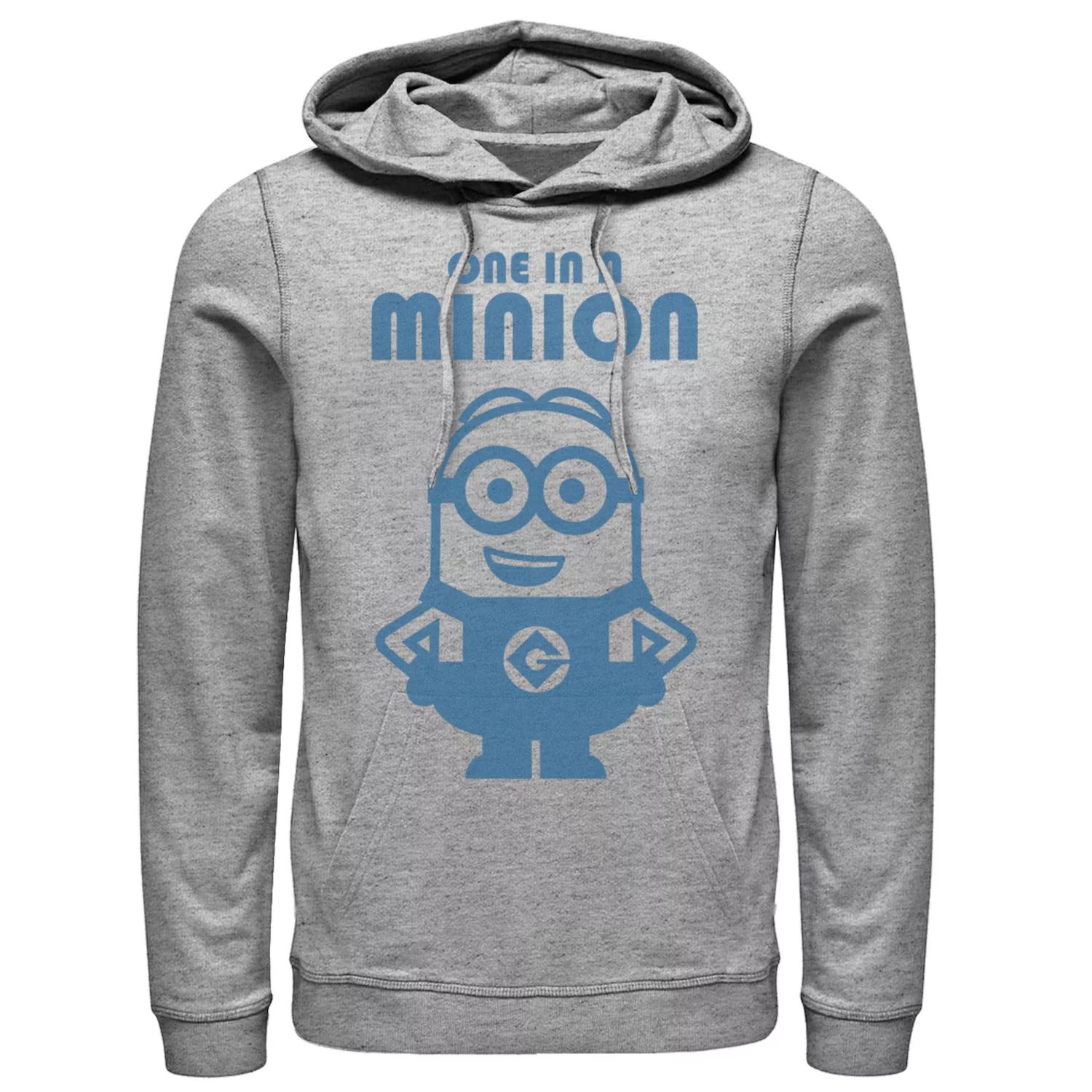 Мужской пуловер с капюшоном Despicable Me Minions Blue Bob One Minion Licensed Character