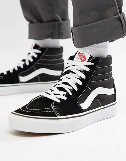 

Черные кроссовки Vans SK8-Hi