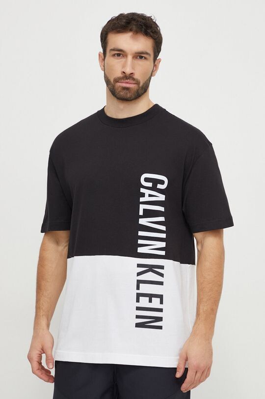 

Хлопковая пляжная футболка Calvin Klein, черный