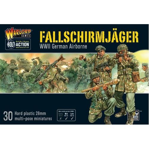 Фигурки Fallschirmjager (German Paratroopers) Warlord Games набор фигурок 6045ит солдатики german paratroopers wwii