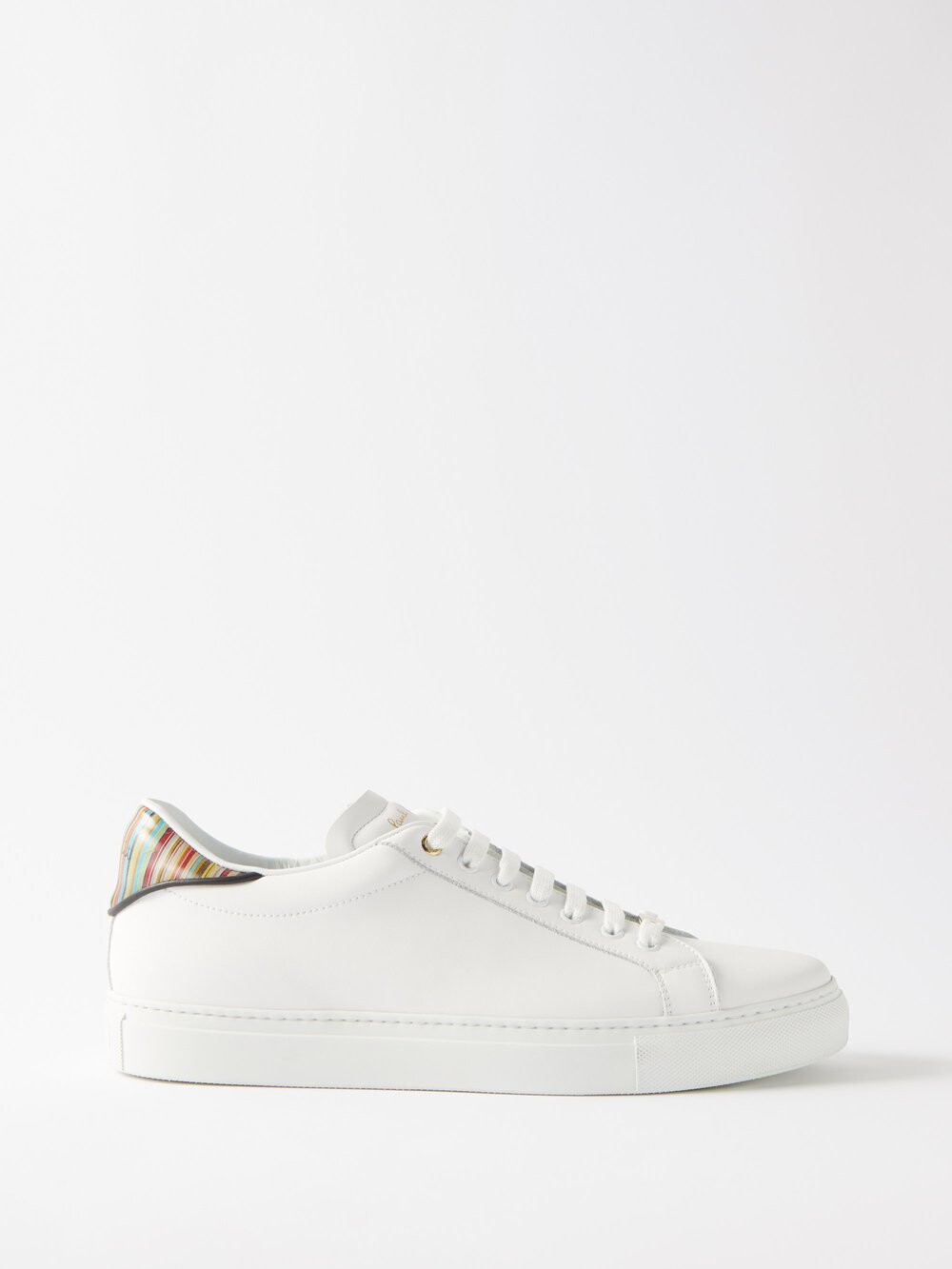 

Кожаные кроссовки beck с линзовидными вставками Paul Smith, белый