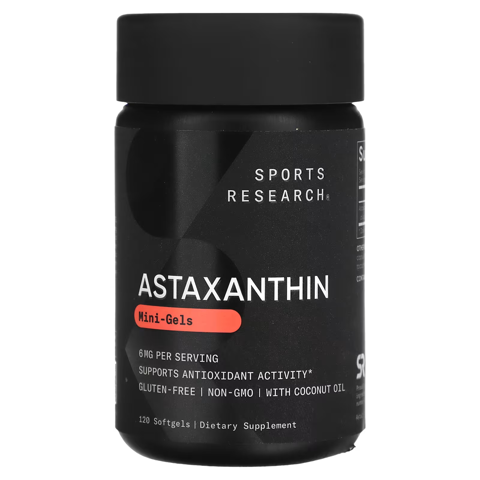 Мини-гели Sports Research с астаксантином, 120 мягких таблеток