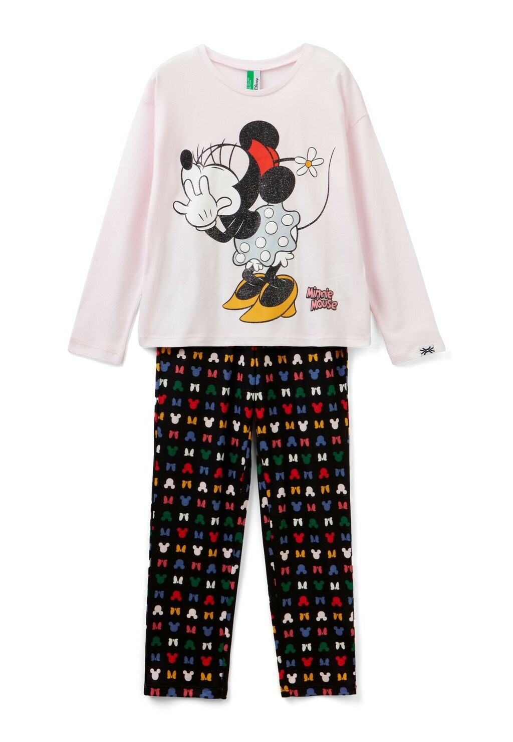 

Пижама Minnie With Glitter Set United Colors of Benetton, розовый