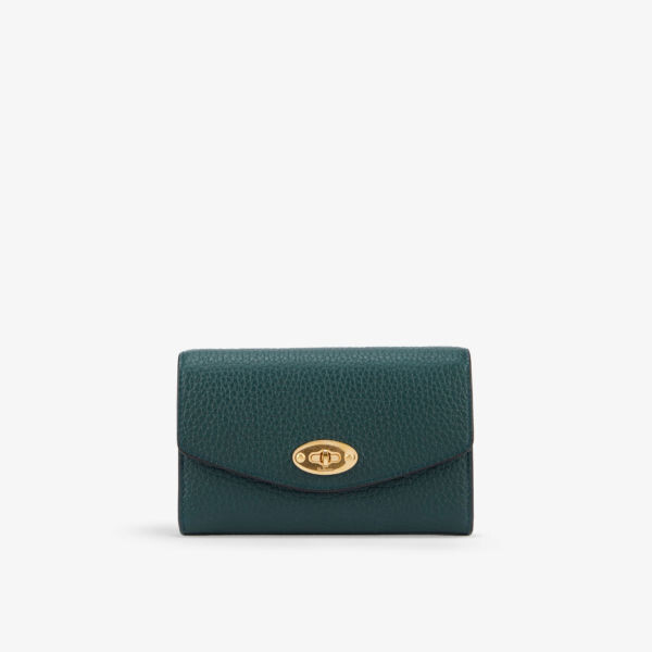 

Кошелек Darley из зерненой кожи среднего размера Mulberry, зеленый