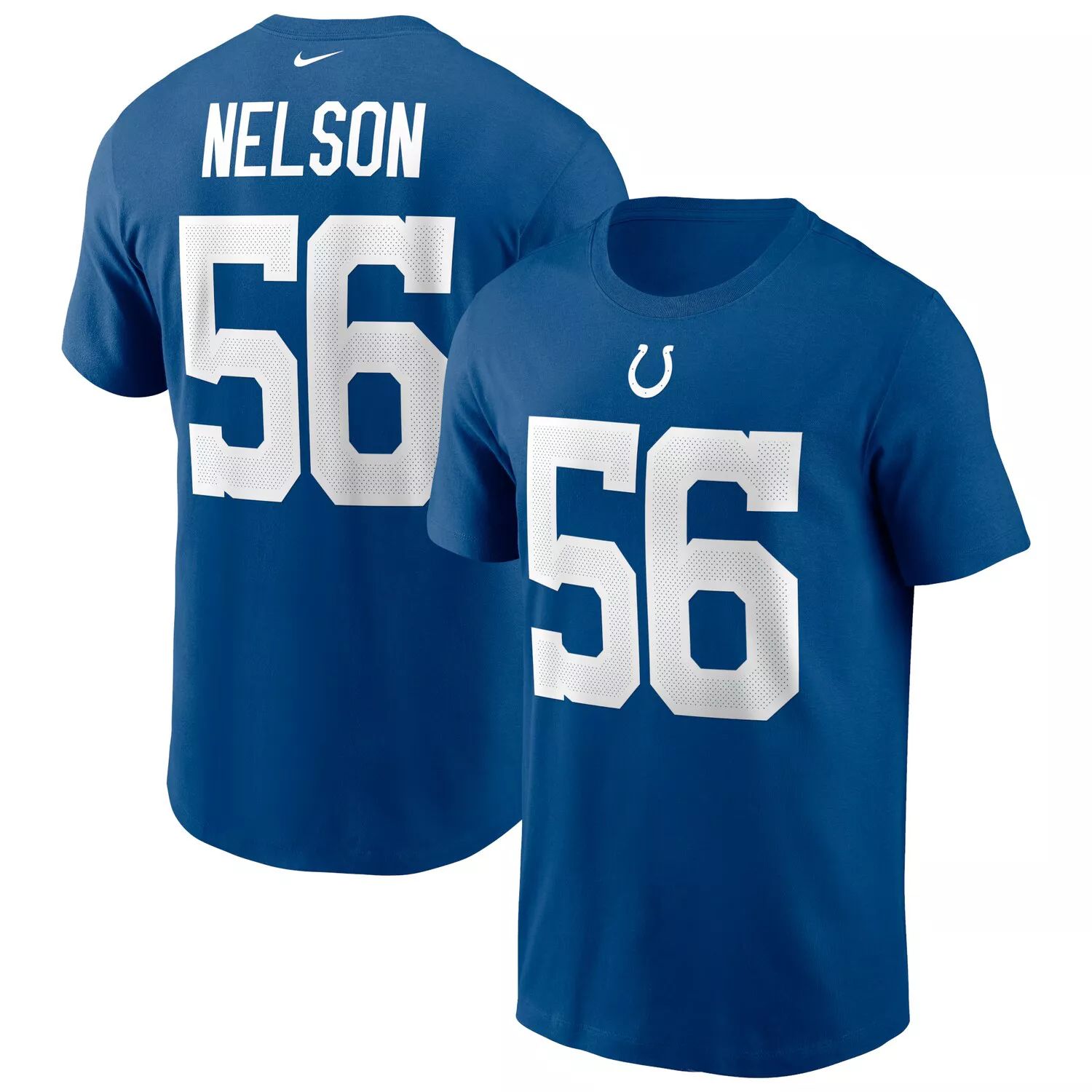 Мужская футболка Nike Quenton Nelson Royal Indianapolis Colts с именем и номером