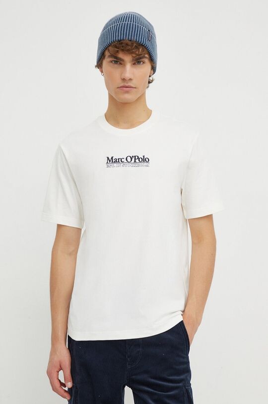 

Хлопковая футболка Marc O'Polo, бежевый