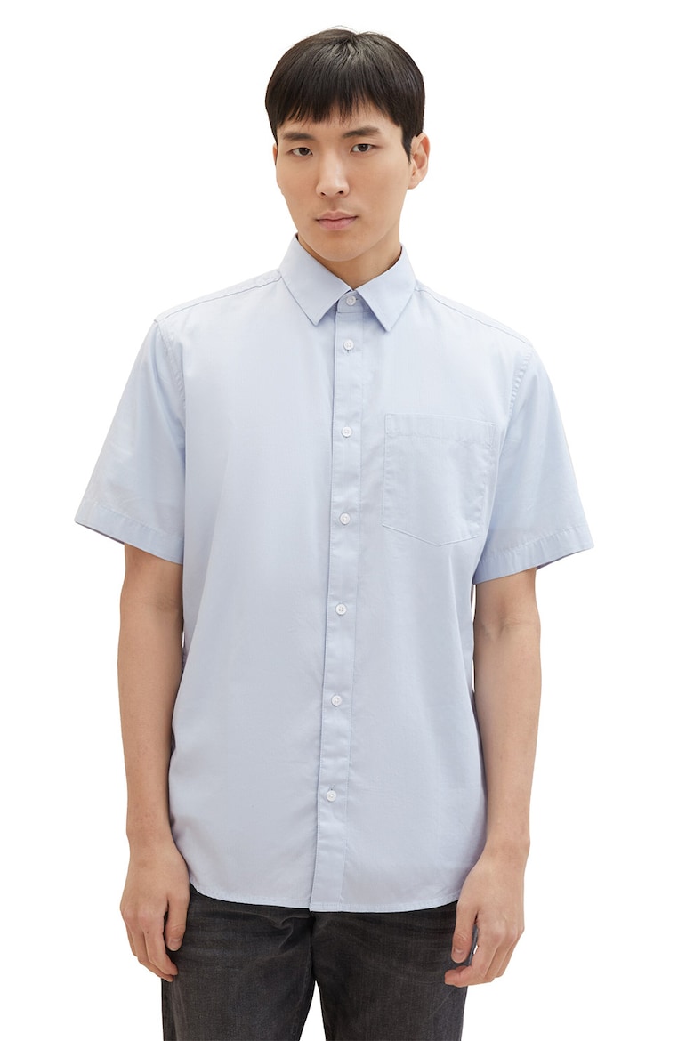 Рубашка с коротким рукавом Bedford Tom Tailor, синий рубашка с коротким рукавом tom tailor 1029812 fitted printed stretch серый
