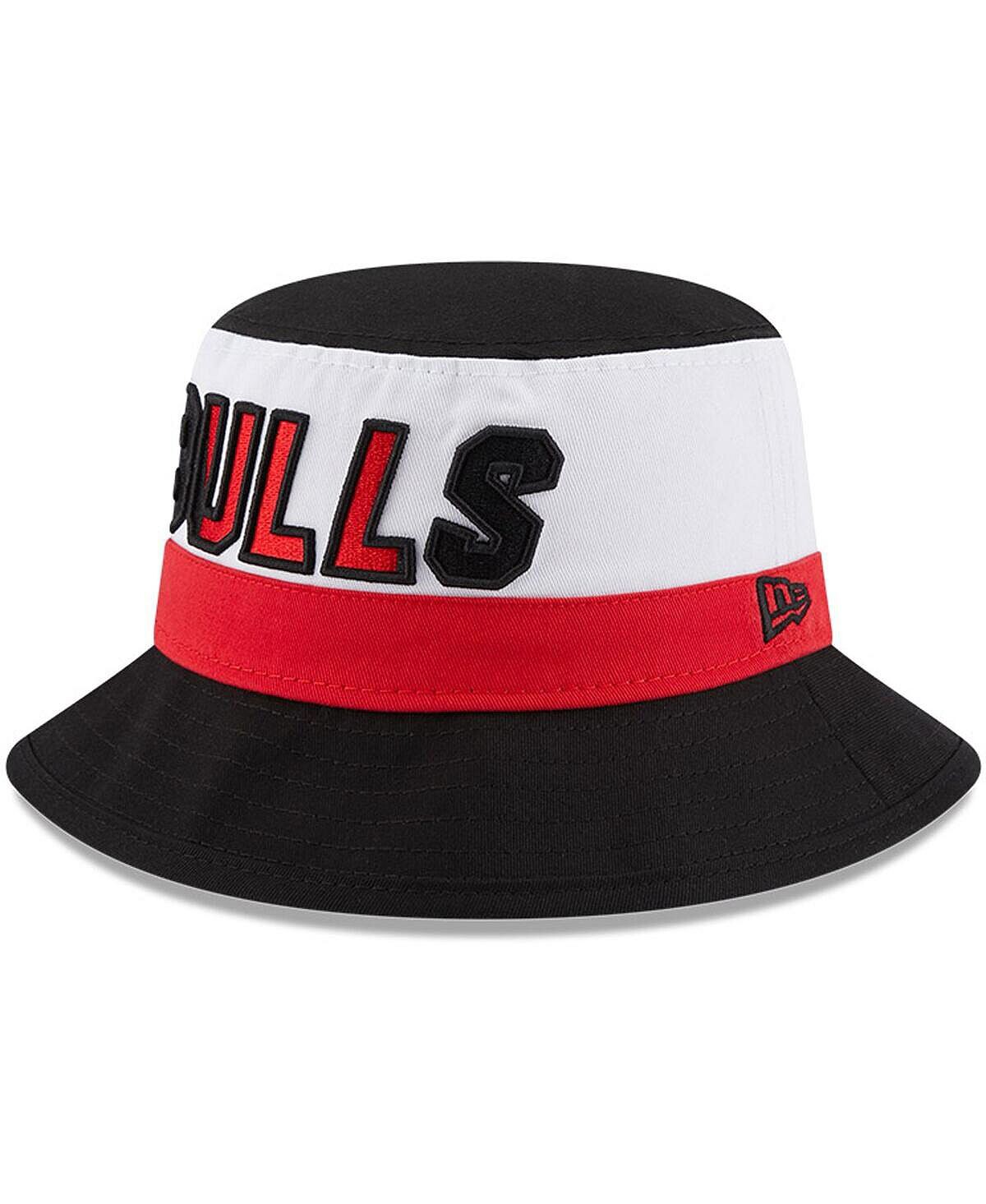 

Мужская белая, черная панама Chicago Bulls сзади New Era