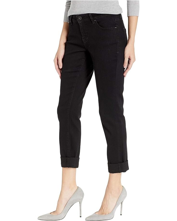 

Джинсы Jag Jeans Carter Girlfriend Crosshatch Denim Jeans, цвет Black Void