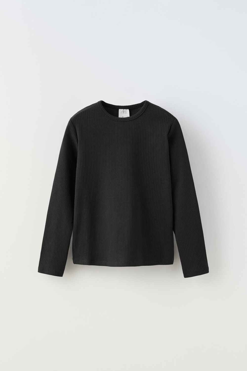 

Топ в рубчик Zara, черный
