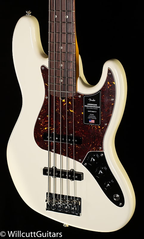 

Басс гитара Fender American Professional II Jazz Bass V Rosewood Fingerboard Olympic White