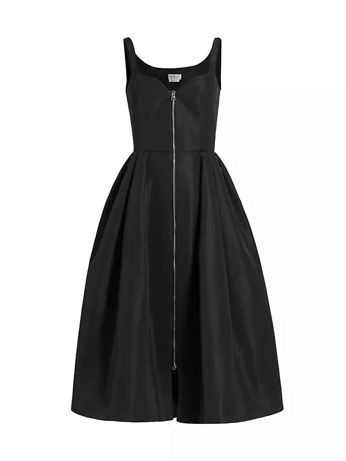 

Платье миди фай-силуэта Alexander Mcqueen, черный