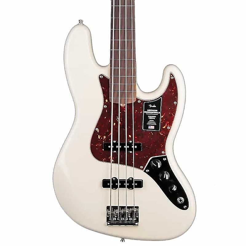 

Басс гитара Fender American Professional II Jazz Bass Fret Less -Rosewood Fingerboard, Olympic White - 8.8 pounds - US23001749 - Watch this bass to receive a special offer!