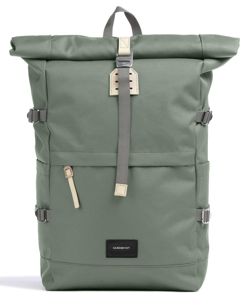 Рюкзак Urban Outdoor Bernt Rolltop 13 дюймов из переработанного полиэстера рипстоп Sandqvist, зеленый