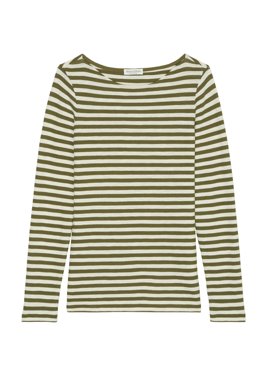 

Лонгслив Marc O'Polo Ringel regular, цвет multi/cedar green